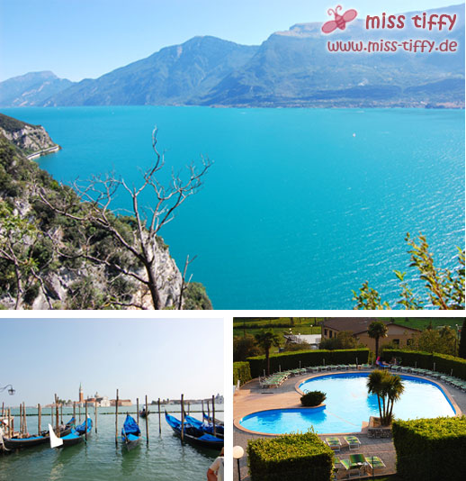 Lagunentürkis für "Keep Calm and Lure Spring": Gardasee, Venedig und Hotelpool in ♥-Form