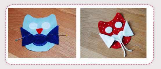 DIY MiniEule nähen Schnittmuster & Anleitung Binenstich