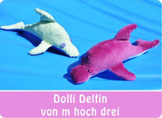 Delfin, genäht von m-hoch-drei.blogspot.de nach meiner Anleitung "Dolli Delfin" | binenstich.de