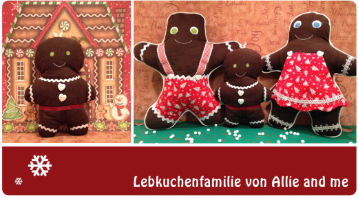 Lebkuchenfamilie von allie-and-me-design.blogspot.de, genäht nach dem binenstich-E-Book "Lebkuchenfamilie | binenstich.de