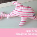Delfin, genäht von Franziska nach meiner Anleitung "Dolli Delfin" | binenstich.de