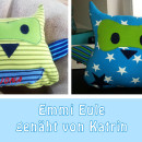 Süße Eulchen nach dem E-Book "Emmi Eule", genäht von Katrin | binenstich.de