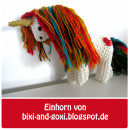 Zauberhaftes Einhorn von www.bixi-and-goxi.blogspot.de nach meiner Anleitung "Häkelpferdchen" | binenstich.de