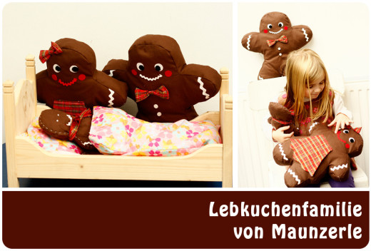Lebkuchenfamilie von maunzerle.blogspot.de, genäht nach dem binenstich-E-Book "Lebkuchenfamilie | binenstich.de