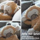 Affe mit Spieluhr von Denise, genäht nach meiner Anleitung "Arni Affe" | binenstich.de
