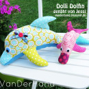 Dolli Delfin, genäht von Jessi, vanderhand.blogspot.de nach der Anleitung "Dolli Delfin" | binenstich.de