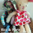 Rico & Marie, genäht von der 10-jährigen Stella nach dem binenstich-E-Book "Hanna & Henry Hase"