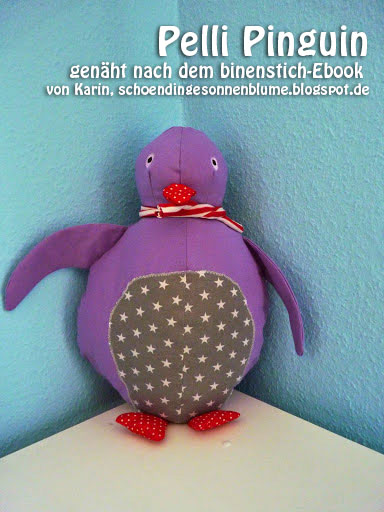 Pelli Pinguin, genäht von Karin, schoendingesonnenblume.blogspot.de, nach dem binenstich-E-Book "Pelli Pinguin" | binenstich.de