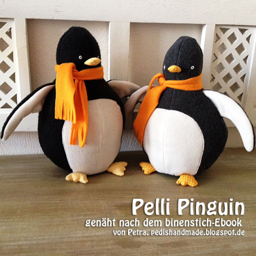 Pelli Pinguin, genäht von Petra, pedishandmade.blogspot.de, nach dem binenstich-E-Book "Pelli Pinguin" | binenstich.de