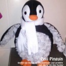 Pelli Pinguin, genäht von Svenja als Glücksbringer und Lernhilfe zum Abitur für ihre Tochter nach dem binenstich-Ebook „Pelli Pinguin“ | binenstich.de