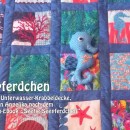 Seepferdchen mit wunderschöner Unterwasser-Krabbeldecke. genäht von Angelika nach dem binenstich-E-Book "Seetje Seepferdchen" | binenstich.de