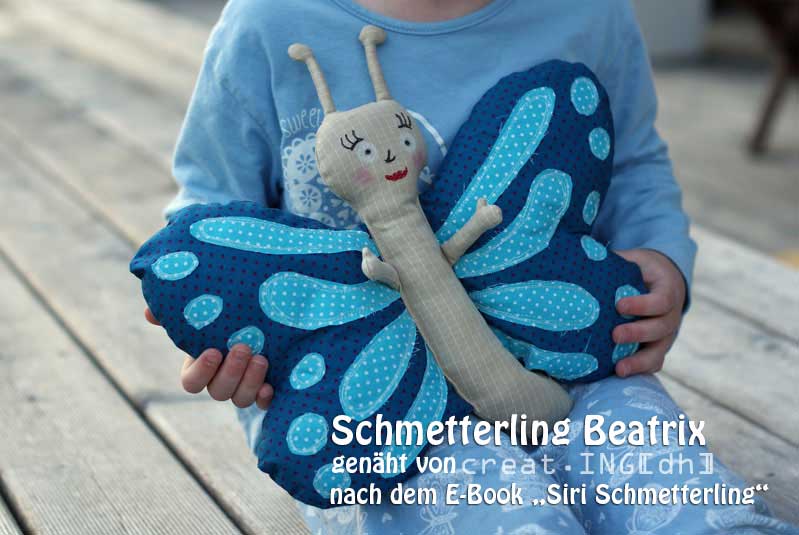 Schmetterling, genäht von DODO nach dem binenstich-Ebook "Siri Schmetterling" | binenstich.de