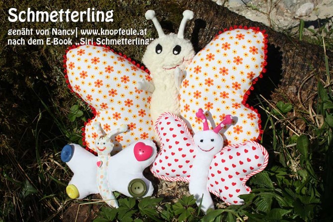 Schmetterling, genäht von Nancy |knopfeule.at | nach dem binenstich-Ebook "Siri Schmetterling" | binenstich.de